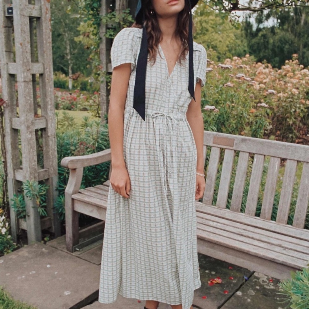 Christ Dawn Dress Lotus Gingham M